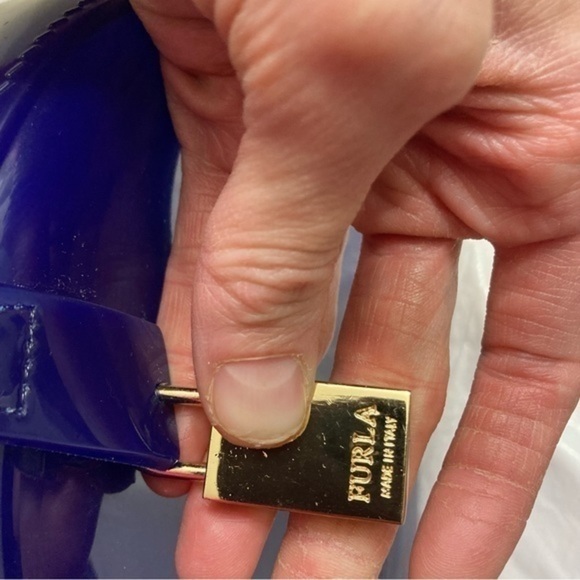 Furla blue candy bag satchel - Picture 14 of 15